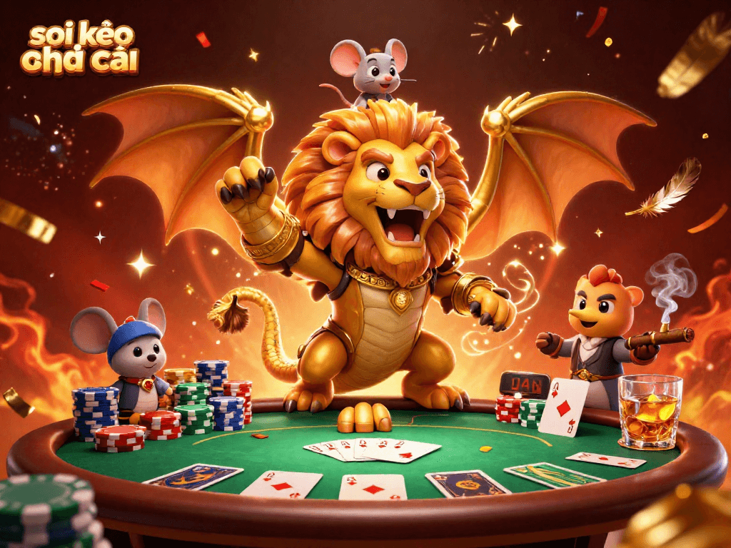 Experience thrilling moments with soi kèo nhà cái as a roaring chimera leads a poker showdown full of excitement.