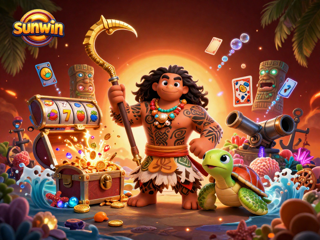 Experience thrilling wins with sunwin in this vibrant, dynamic casino scene.