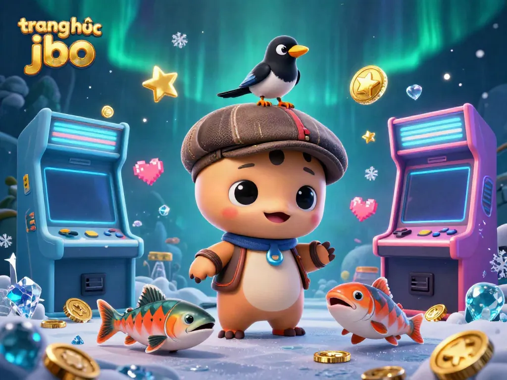 Engage in thrilling gaming action at trang chủ jbo with vibrant 3D characters and casino-themed elements.