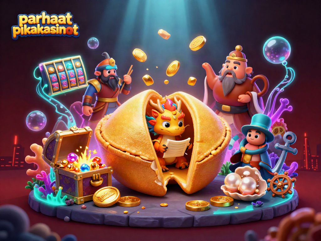 Experience the magic of parhaat pikakasinot amidst an ultra-detailed 3D casino illustration