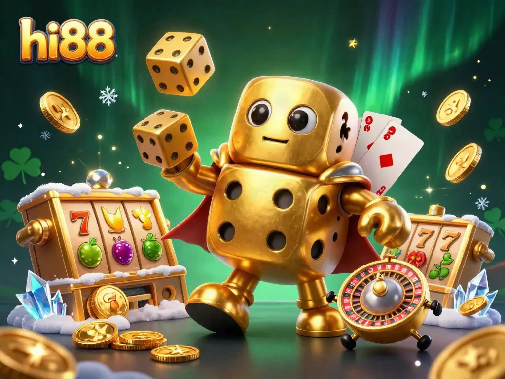 Enhance your game at hi88 with a dynamic casino scene filled with exciting slots and vibrant elements.