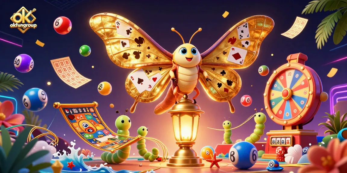 Spin to win with okfungroup's vibrant casino scene featuring stunning golden creatures and dynamic games.
