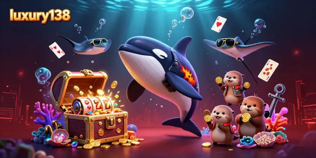 Experience thrilling gameplay with luxury138 featuring animated characters and rich casino elements.