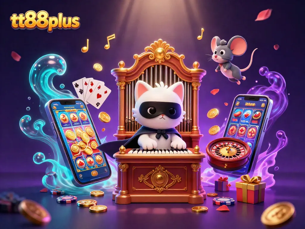 Engage in thrilling gameplay with tt88plus at an elite casino scene featuring captivating characters.