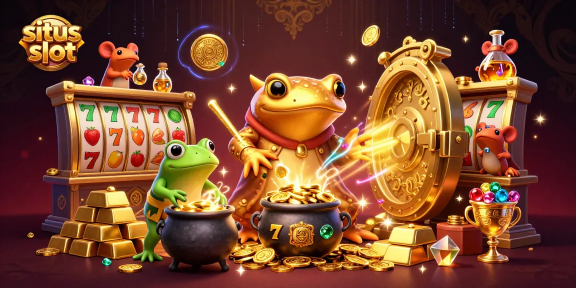 Menangkan situs slot dengan alchemist ikonik dan elemen permainan yang berkilauan.