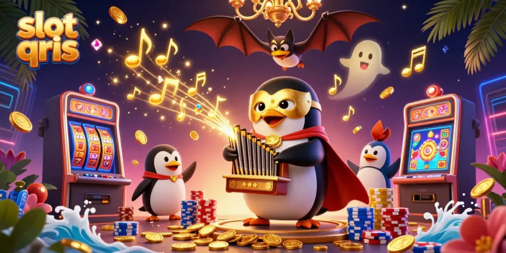 Menangkan permainan slot QRIS dengan banyak pilihan dan kemenangan, ilustrasi 3D menarik.