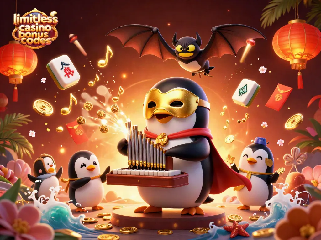 Engage with limitless casino bonus codes and enjoy a 3D cartoony scene of gaming excitement.