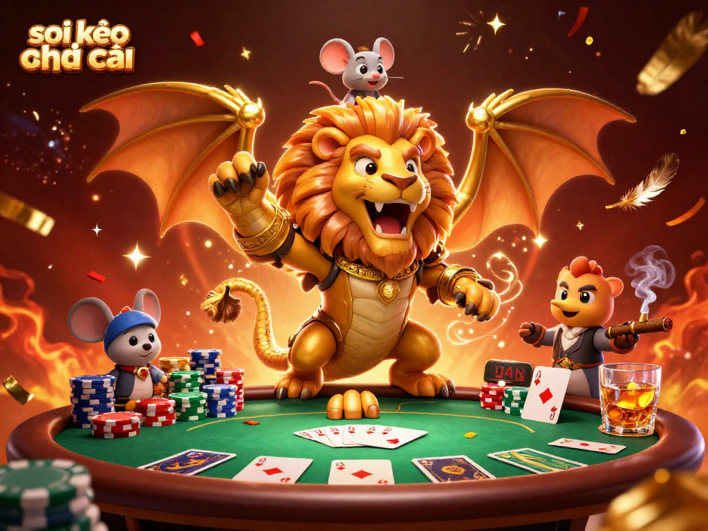 Experience thrilling moments with soi kèo nhà cái as a roaring chimera leads a poker showdown full of excitement.