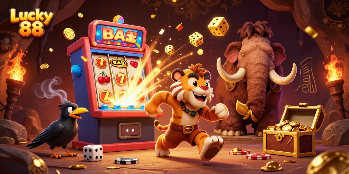 Experience the thrill of Lucky 88 at our prehistoric casino with vibrant characters and explosive jackpots.