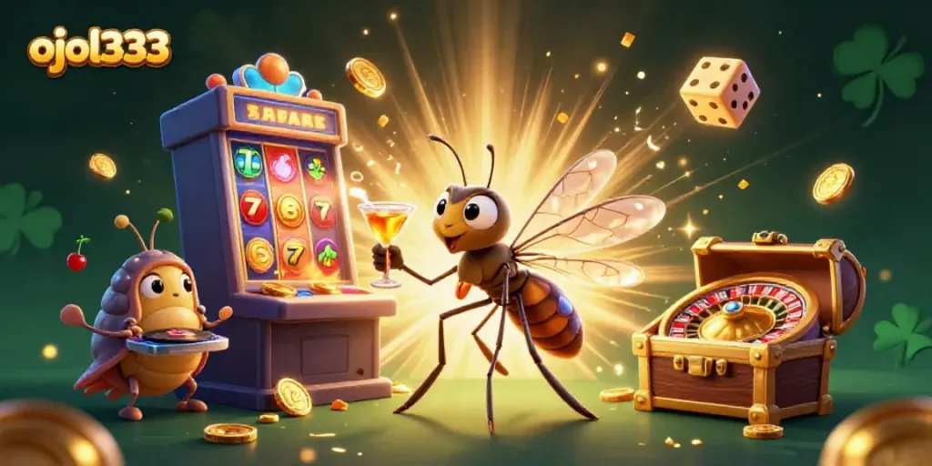 Engage with ojol333's world, where a frozen mosquito mascot and fossil DJ bring casino action to life.