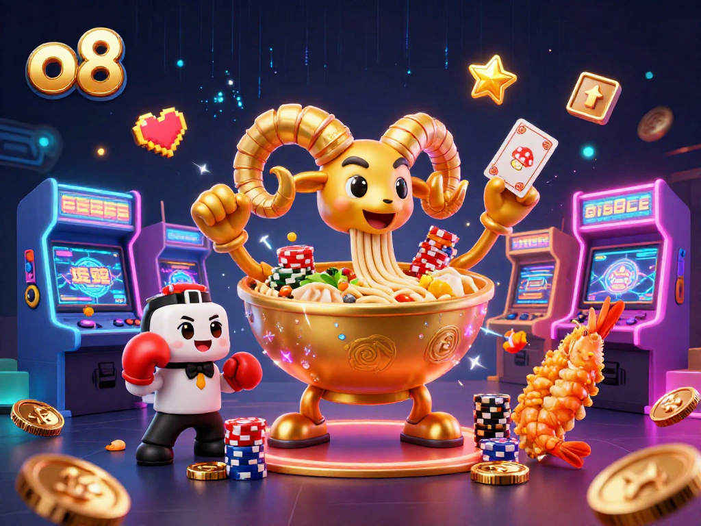 Play thrilling casino games at O8 while enjoying vivid digital renditions of vibrant characters and elements.