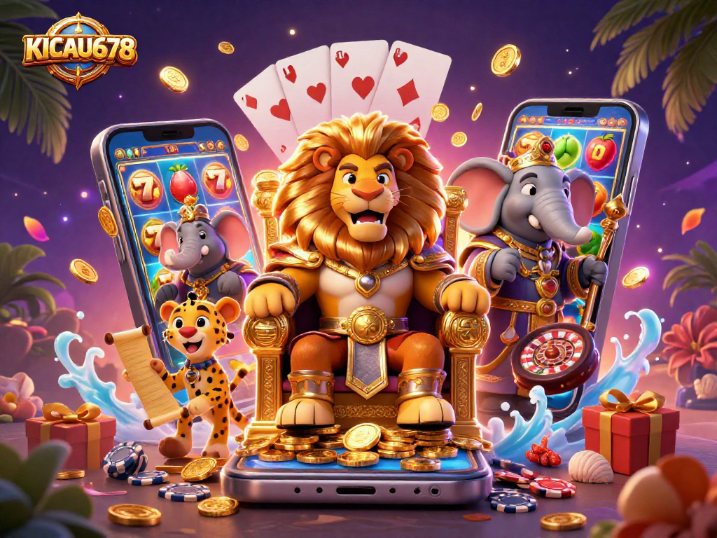 KICAU678 offers exhilarating slots action with a royal lion king and dynamic game elements.