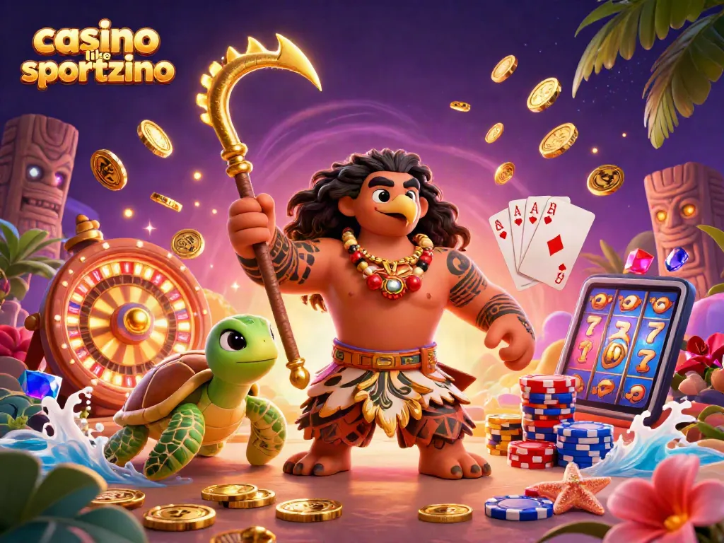 Engage in thrilling gaming action at casino like sportzino with colorful characters and dynamic casino elements.