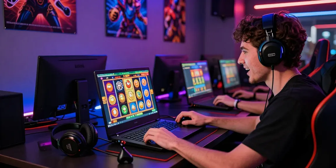 Engaging nx303 login scene showing a player immersed in online slot game excitement.