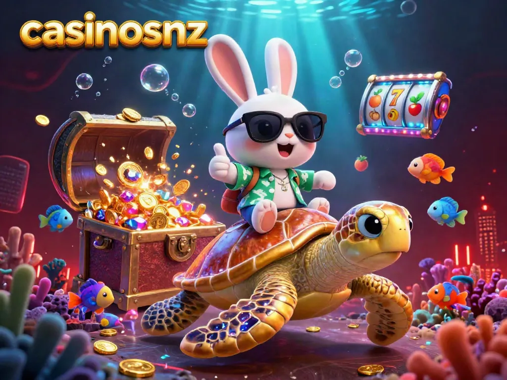 Experience thrilling wins at casinosnz with this vibrant underwater casino scene illustrating winning elements.