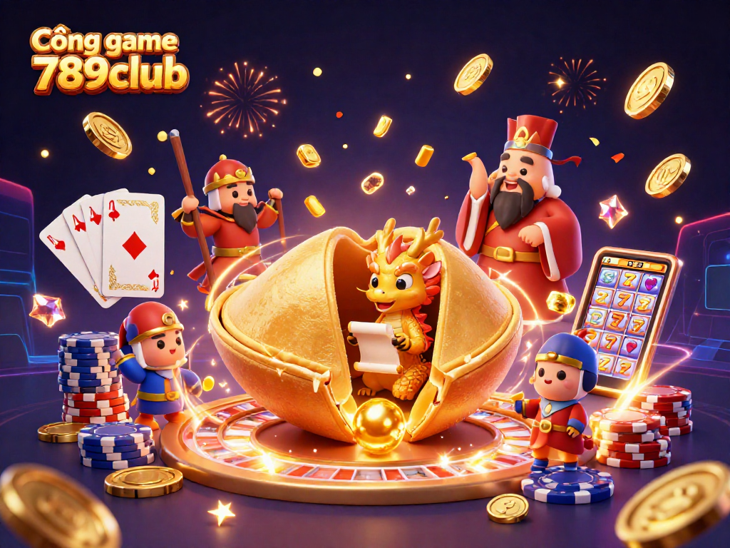 Cổng game 789club - Chiêm ngưỡng hình ảnh tuyệt đẹp thể hiện sự phấn khích trong casino với các nhân vật hoạt hình 3D sống động.
