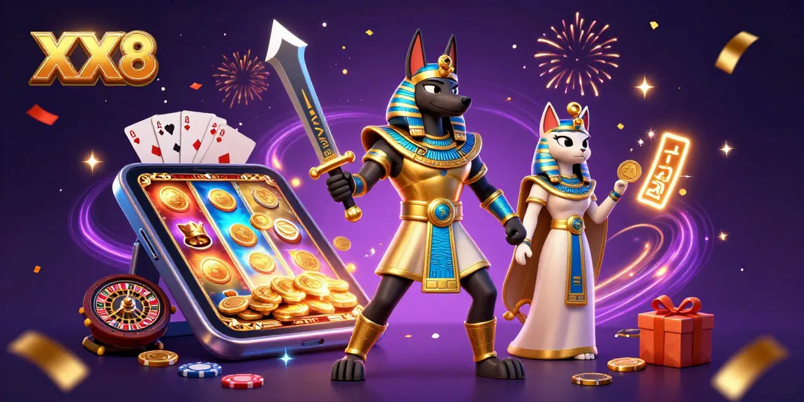 Win big with XX8's thrilling slot game experience featuring vibrant 3D characters and exciting gameplay elements.