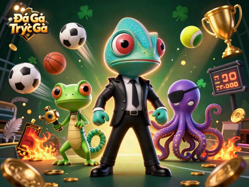 Experience thrilling Đá Gà Trực Tiếp action with dynamic characters in an electrifying setting.
