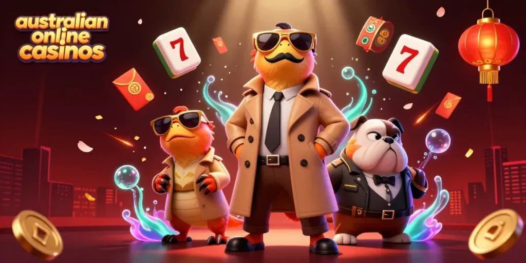 Experience the lively scene of australian online casinos with raptors disguised at a VIP lounge.