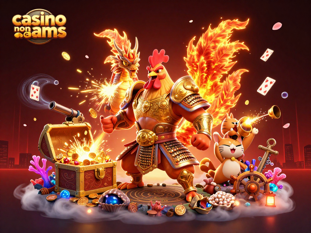 Giocatori del casino non AAMS mentre esplorano avventure epiche tra tesori e creature fantastiche.
